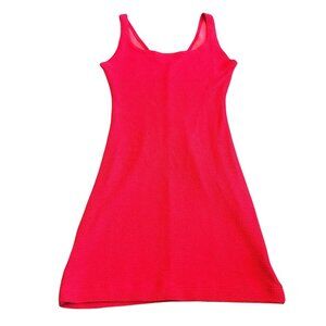 Booty by Brabrants Red Ribbed Stretch Mini Dress Athleisure Tennis Size XS